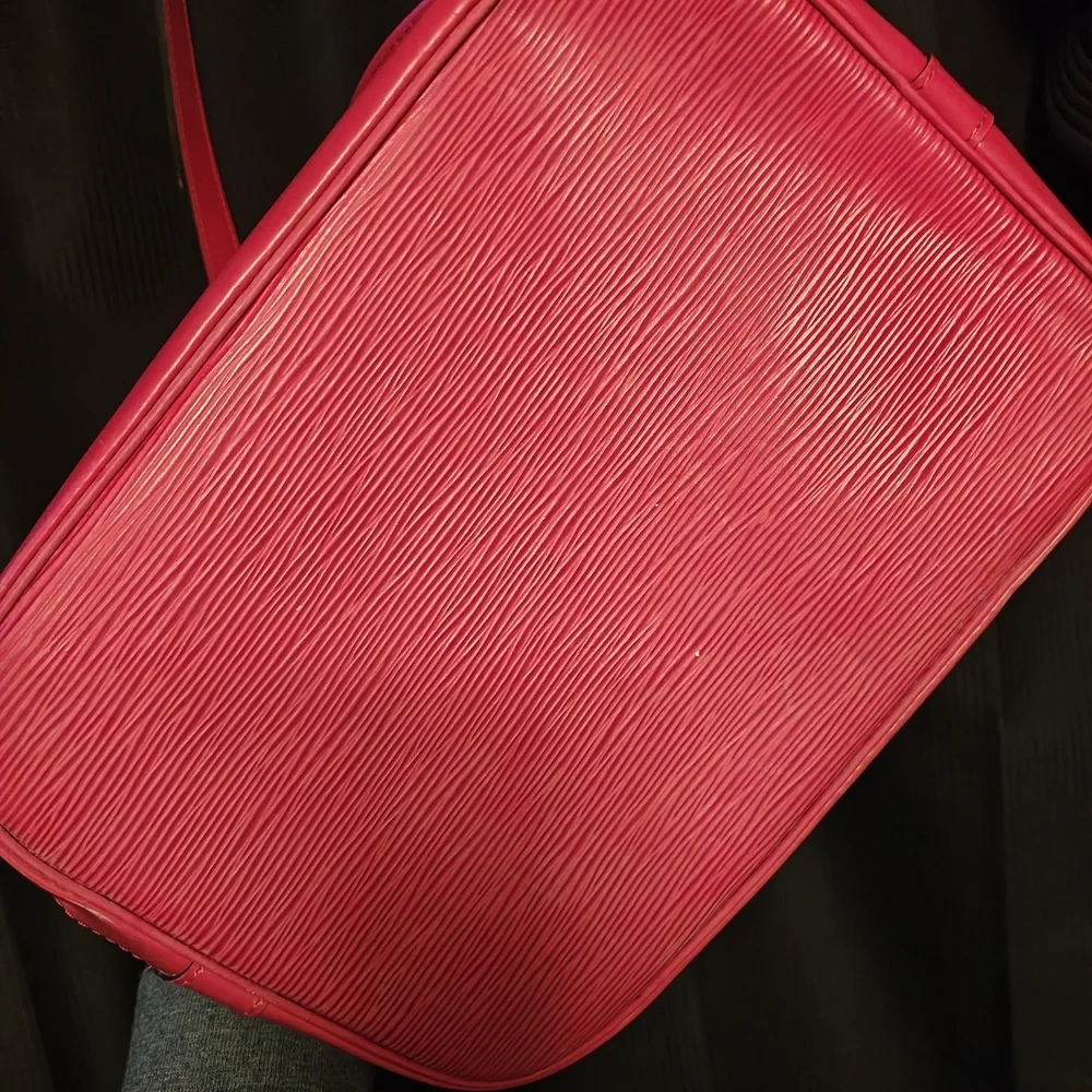 Louis Vuitton Red Epi Noe Bucket Bag
